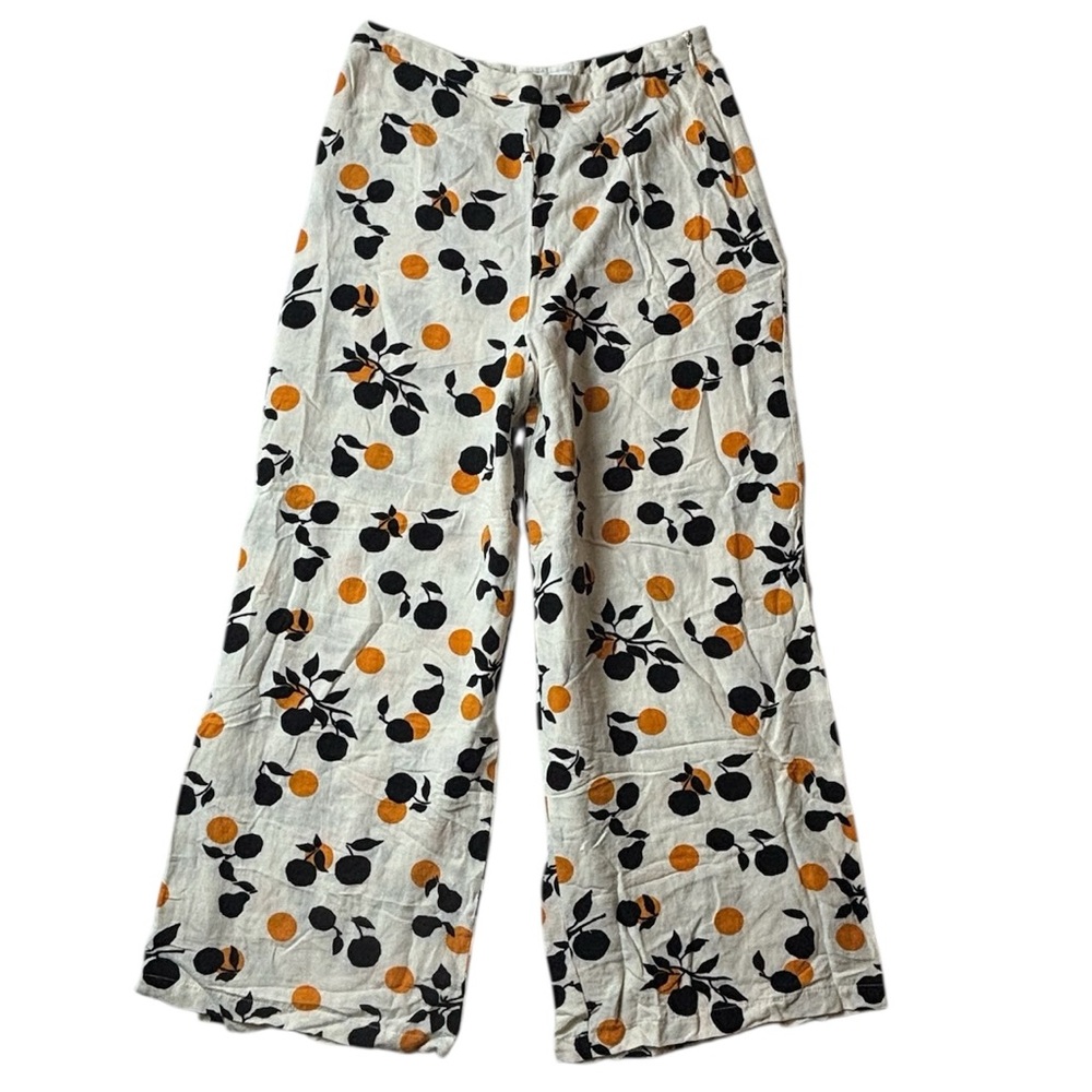 Topshop pants  with Orange and Black Print